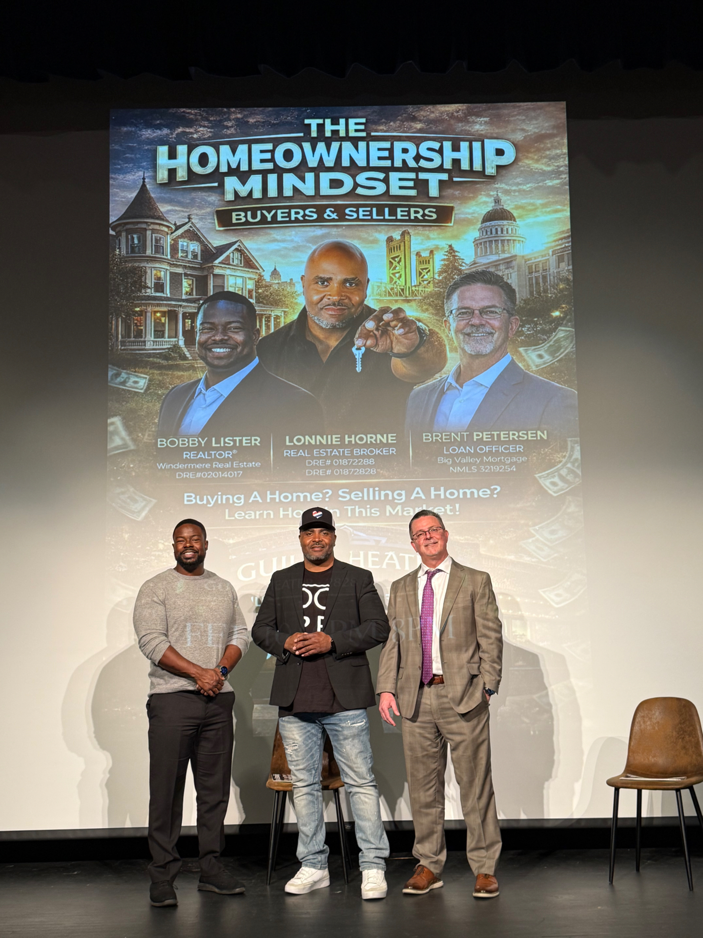 Guild Theater Homeownership Mindset event featuring Lonnie Horne and speakers