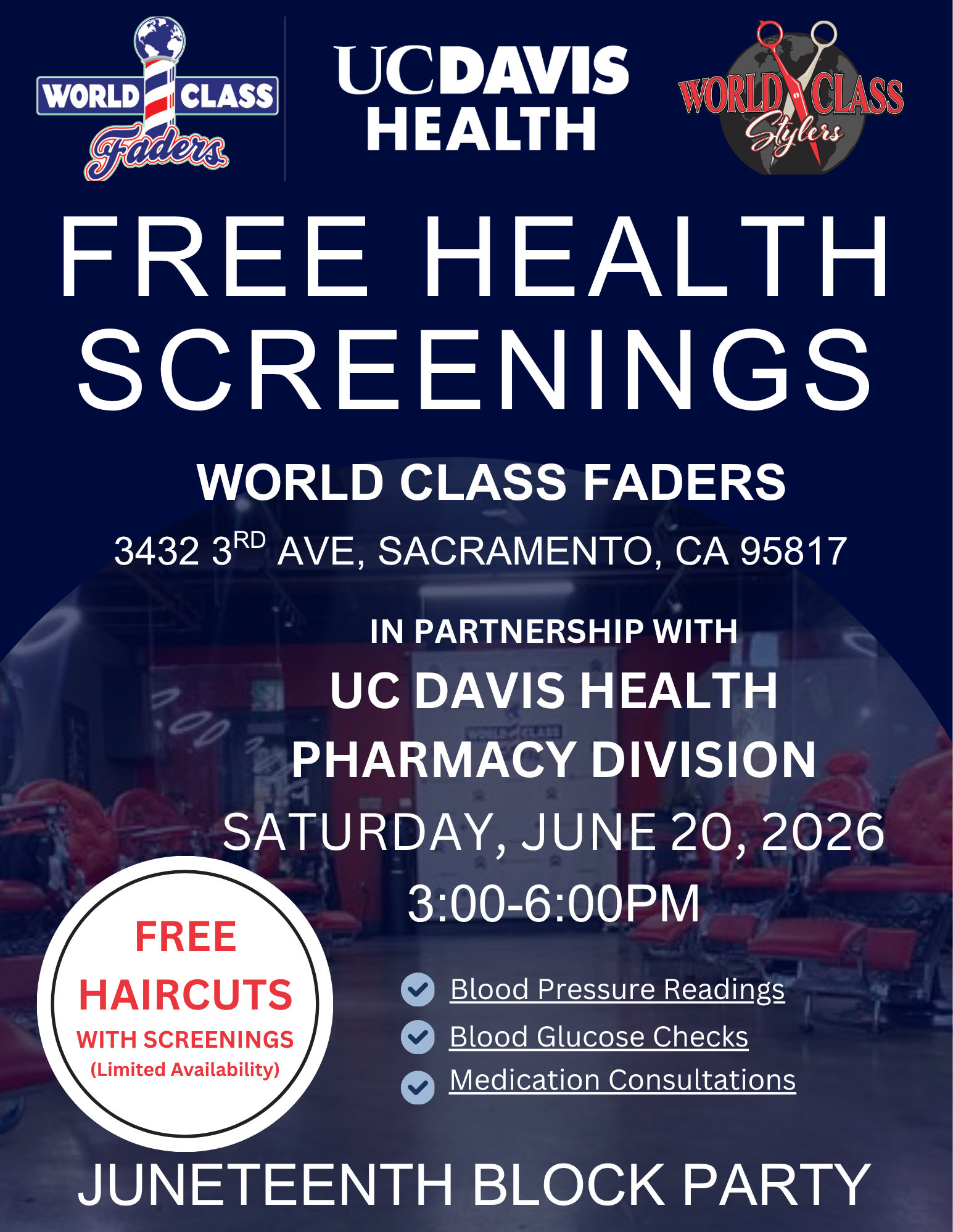 UC Davis Health Screening Partnership flyer